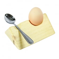 Wooden Egg Holder and Spoon Rest - 